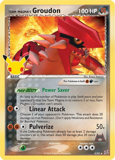Team Magma's Groudon #9 Celebrations: Classic Collection