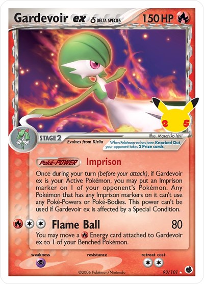 Gardevoir ex #93 Celebrations: Classic Collection