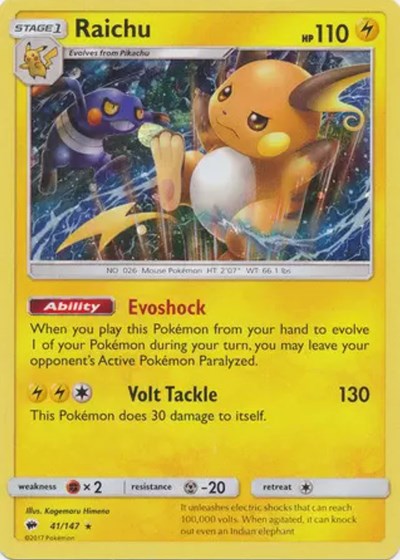 Raichu #41 Blister Exclusives