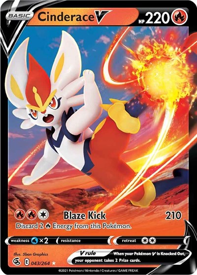 Cinderace V #43 Fusion Strike