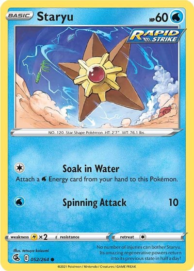 Staryu #52 Fusion Strike