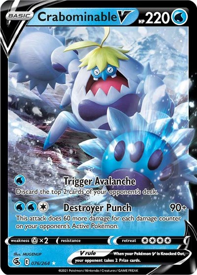 Crabominable V #76 Fusion Strike