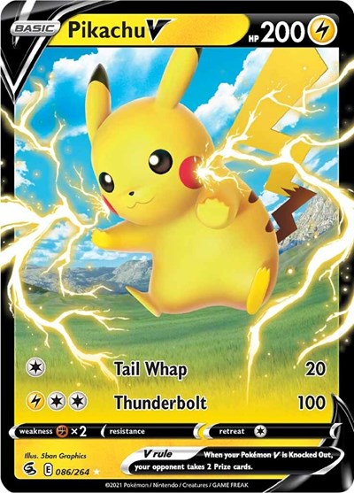 Pikachu V #86 Fusion Strike