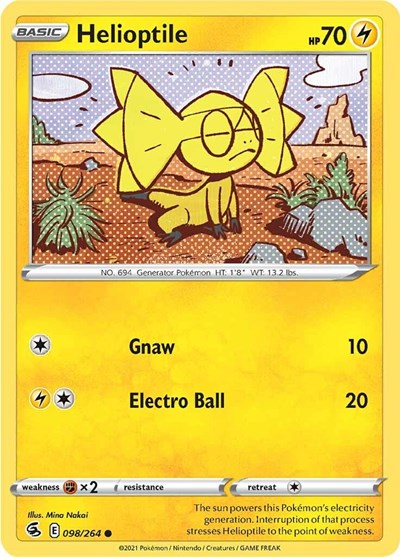 Helioptile #98 Fusion Strike