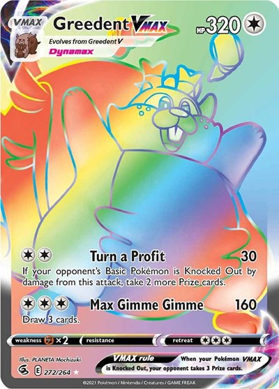 Greedent VMAX #272 Fusion Strike