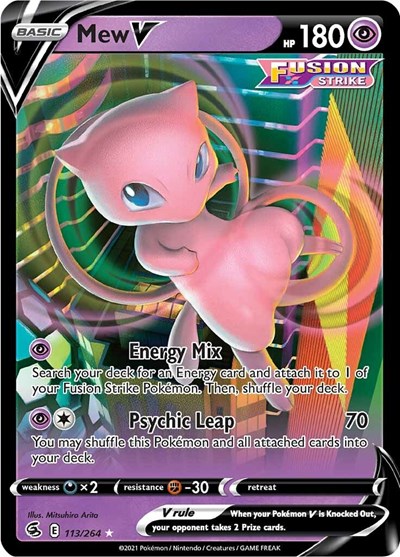 Mew V #113 Fusion Strike