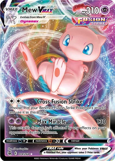 Mew VMAX #114 Fusion Strike