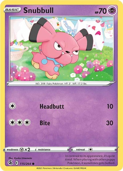 Snubbull #115 Fusion Strike