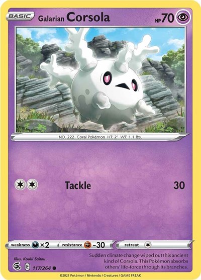 Galarian Corsola #117 Fusion Strike