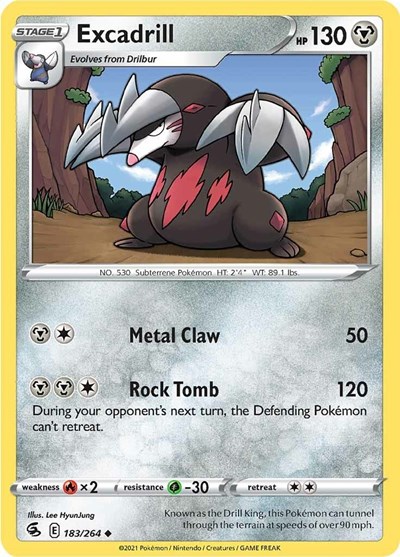 Excadrill #183 Fusion Strike