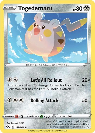Togedemaru #187 Fusion Strike