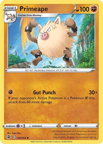 Primeape #134 Fusion Strike