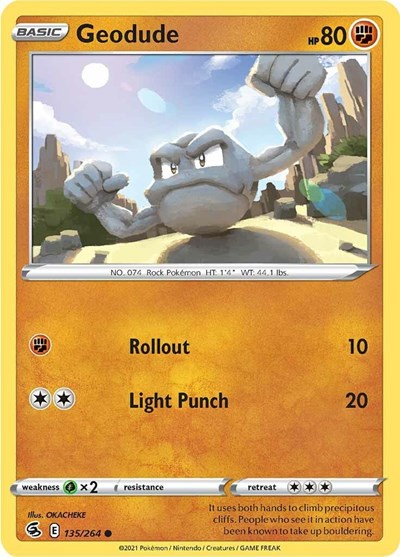 Geodude #135 Fusion Strike