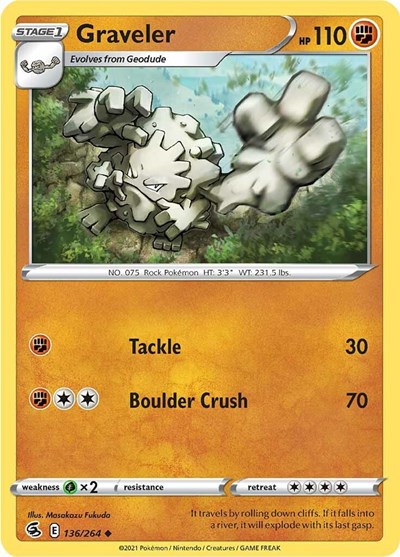 Graveler #136 Fusion Strike
