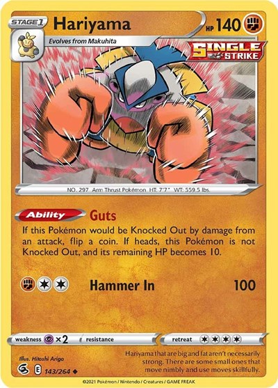 Hariyama #143 Fusion Strike