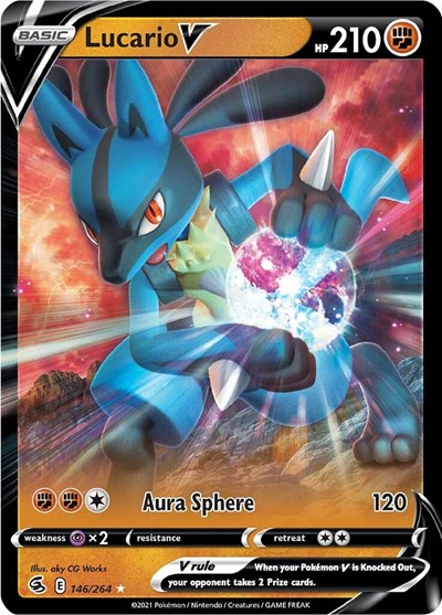 Lucario V #146 Fusion Strike