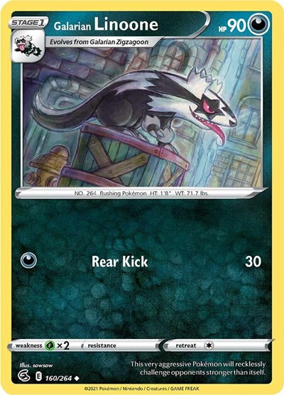 Galarian Linoone #160 Fusion Strike