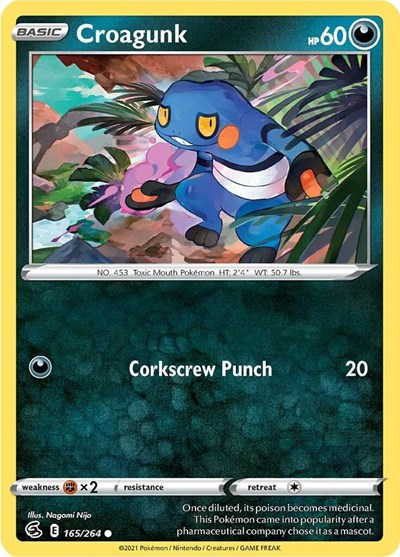 Croagunk #165 Fusion Strike