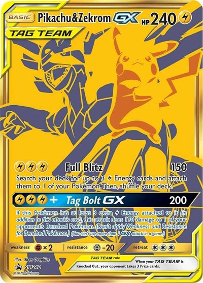 Pikachu & Zekrom GX #SM248 SM Promos
