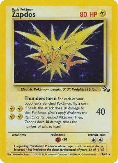 Zapdos #15 Miscellaneous Cards & Products