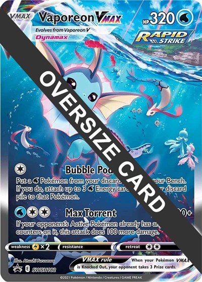 Vaporeon VMAX #SWSH182 Jumbo Cards