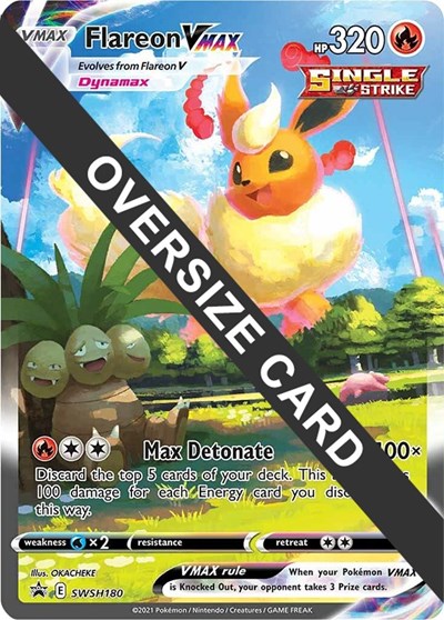 Flareon VMAX #SWSH180 Jumbo Cards