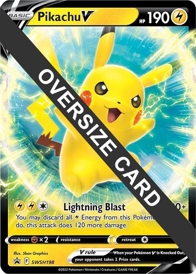 Pikachu V #SWSH198 Jumbo Cards