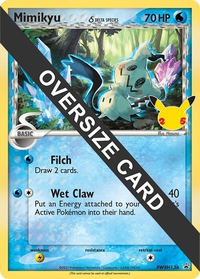 Mimikyu #SWSH136 Jumbo Cards