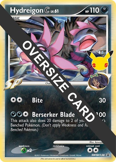 Hydreigon C Jumbo Cards #SWSH138