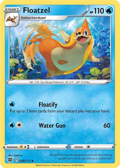 Floatzel #39 Brilliant Stars