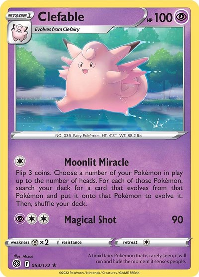 Clefable #54 Brilliant Stars