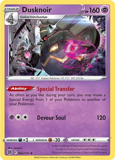 Dusknoir #62 Brilliant Stars