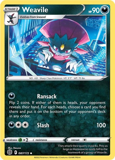 Weavile #87 Brilliant Stars