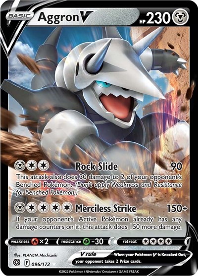 Aggron V #96 Brilliant Stars