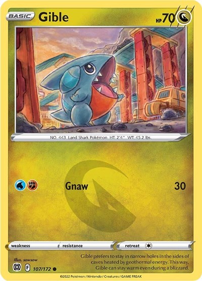 Gible #107 Brilliant Stars