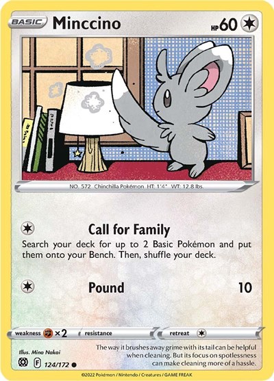 Minccino #124 Brilliant Stars