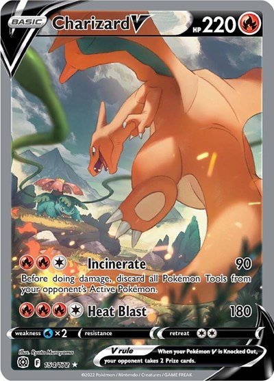 Charizard V #154 Brilliant Stars
