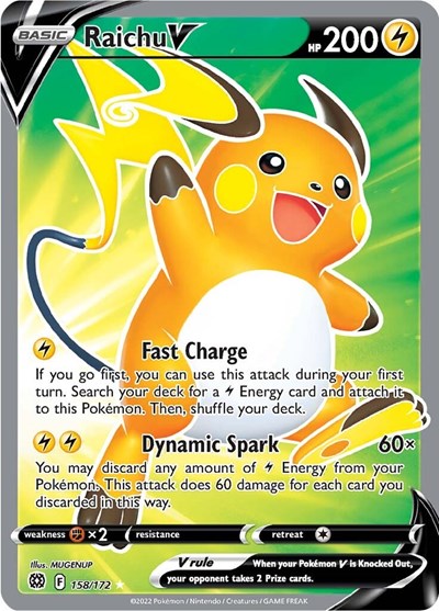 Raichu V #158 Brilliant Stars