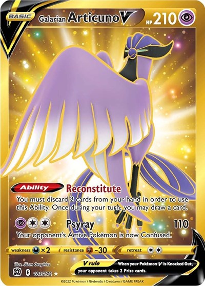 Galarian Articuno V #181 Brilliant Stars