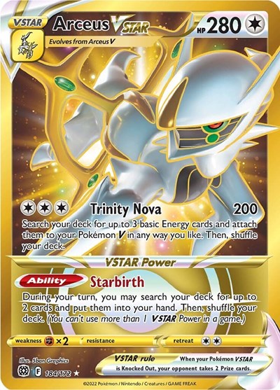 Arceus VSTAR (Secret) #184 Brilliant Stars