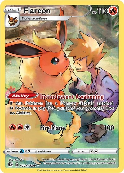 Flareon #TG01 Brilliant Stars Trainer Gallery