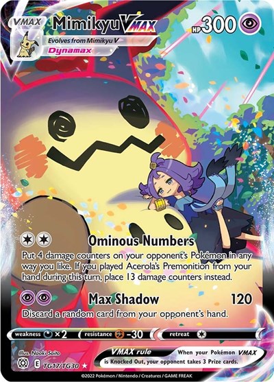 Mimikyu VMAX #TG17 Brilliant Stars Trainer Gallery