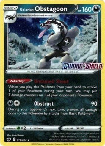 Galarian Obstagoon #119 Miscellaneous Cards & Products