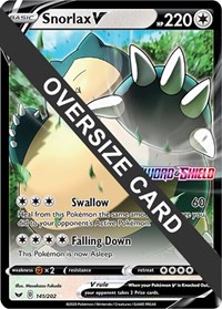 Snorlax V #141 Jumbo Cards