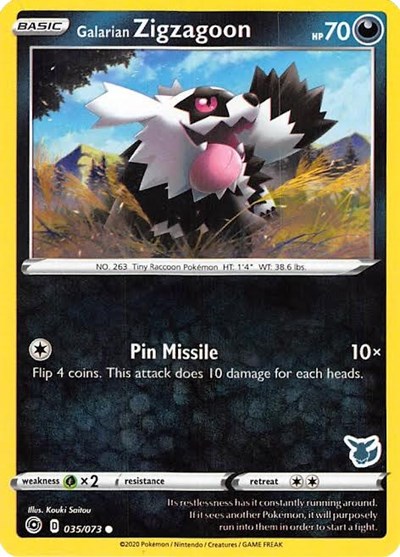 Galarian Zigzagoon #35 Battle Academy 2022