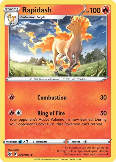 Rapidash #22 Astral Radiance