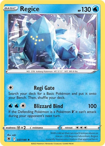 Regice #37 Astral Radiance