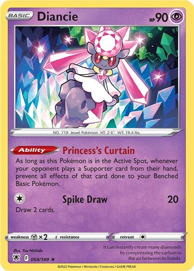 Diancie #68 Astral Radiance