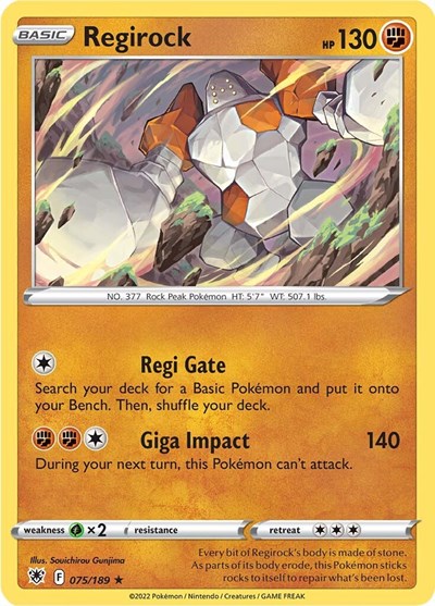 Regirock #75 Astral Radiance