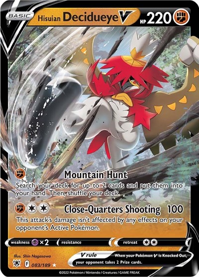 Hisuian Decidueye V #83 Astral Radiance
